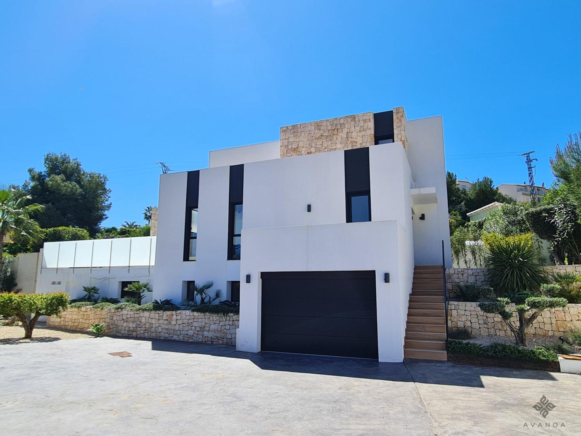 A014 - Villa moderna de lujo de nueva construcción a 1km de Playa Fustera Benissa Exterior foto
