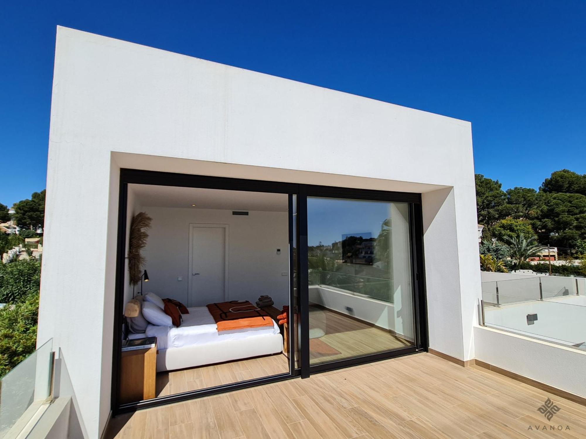 A014 - Villa moderna de lujo de nueva construcción a 1km de Playa Fustera Benissa Exterior foto